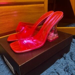 Pink Perspex heels